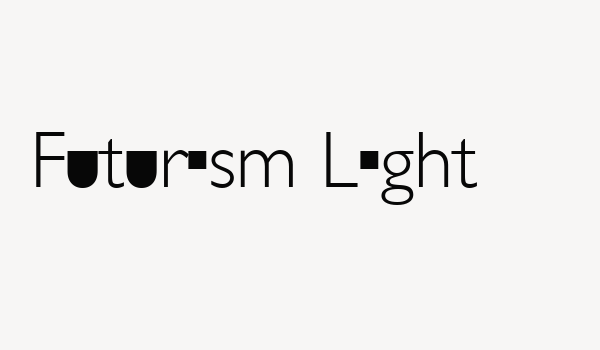 Futurism Light Font