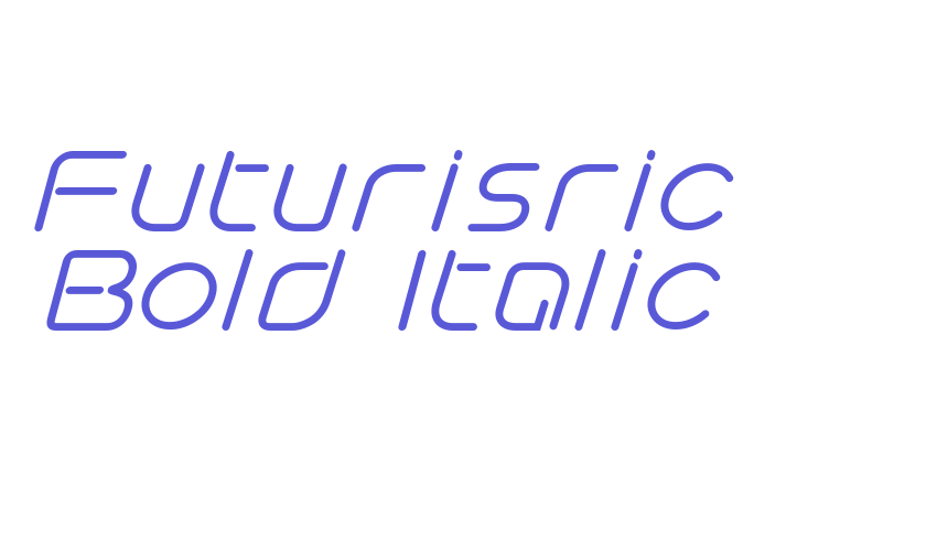 Futurisric Bold Italic Font