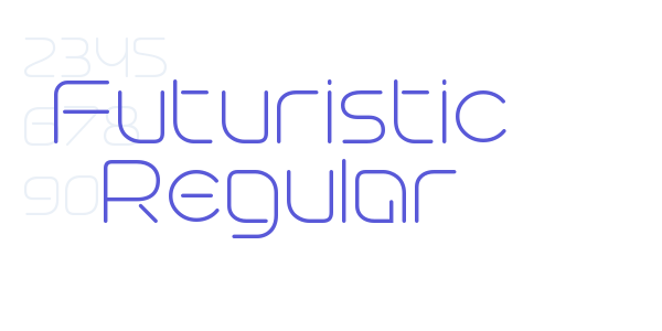 Futuristic Regular font free