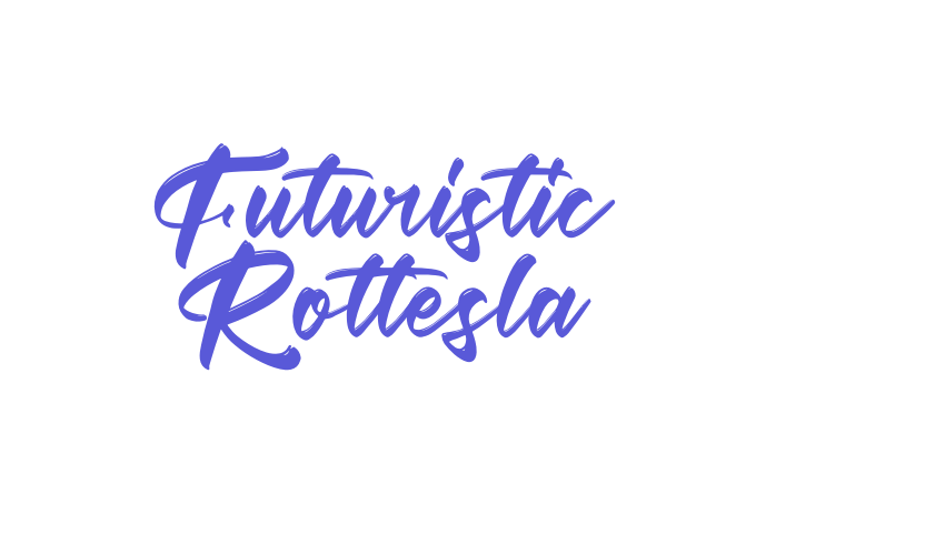 Futuristic Rottesla Font