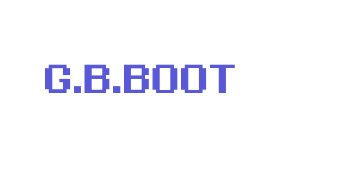 G.B.BOOT Font