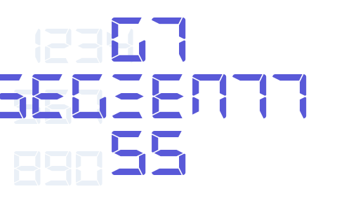 G7 Segment7 S5 Font Download