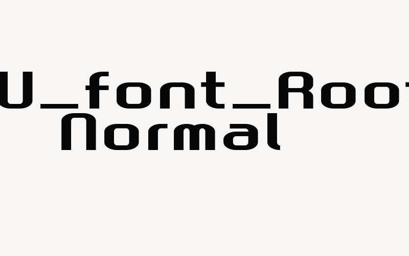 GAU_font_Root Normal Font