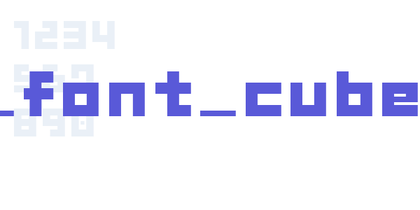 GAU_font_cube_B font free