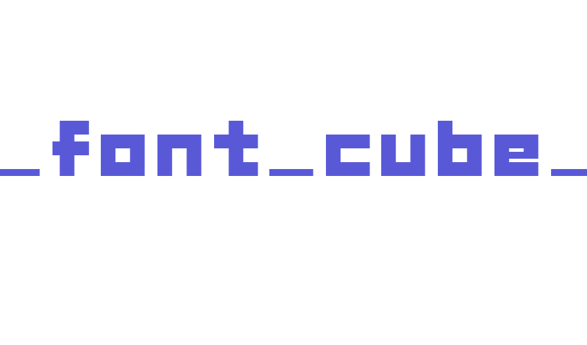 GAU_font_cube_B Font Download