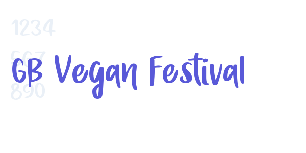 GB Vegan Festival font