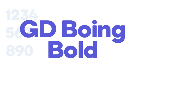 GD Boing Bold font free