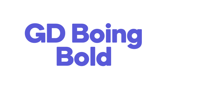 GD Boing Bold Font Download