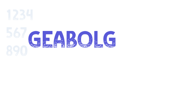 GEABOLG font