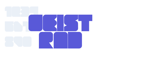 GEIST RND font