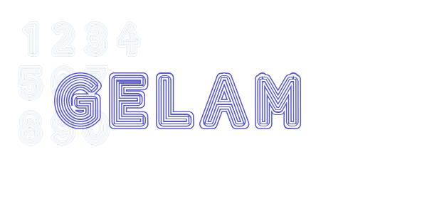 GELAM font free