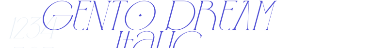 GENTO DREAM Italic