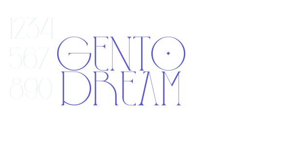 GENTO DREAM font free