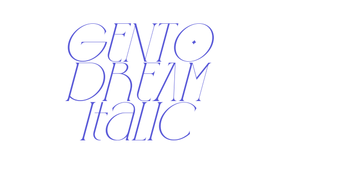 GENTO DREAM Italic Font Download