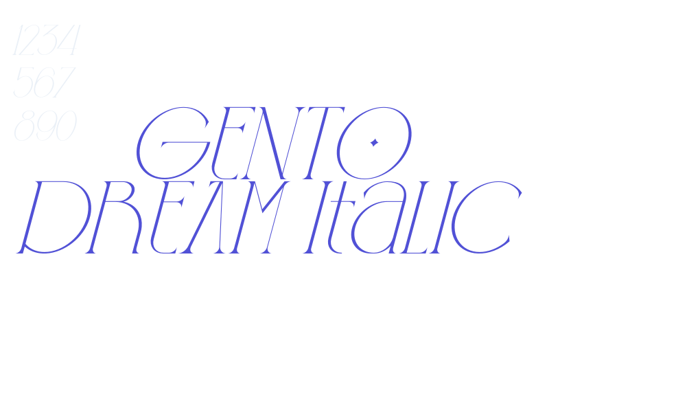 GENTO DREAM Italic-font-download