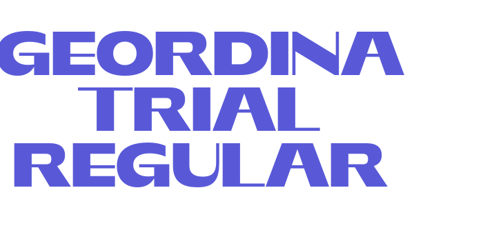 GEORDINA Trial Regular Font Download