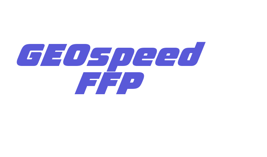 GEOspeed FFP Font Download