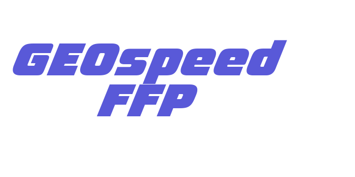 GEOspeed FFP Font Download