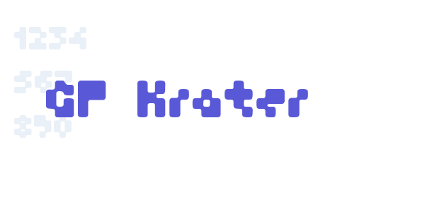 GF Krater font free