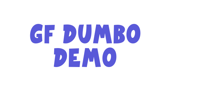 GF Dumbo Demo Font Download