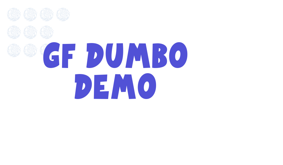 GF Dumbo Demo-font-download