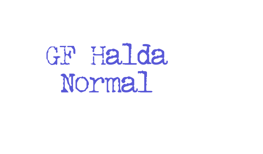 GF Halda Normal Font Download