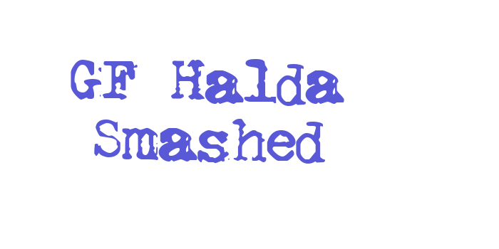 GF Halda Smashed Font Download