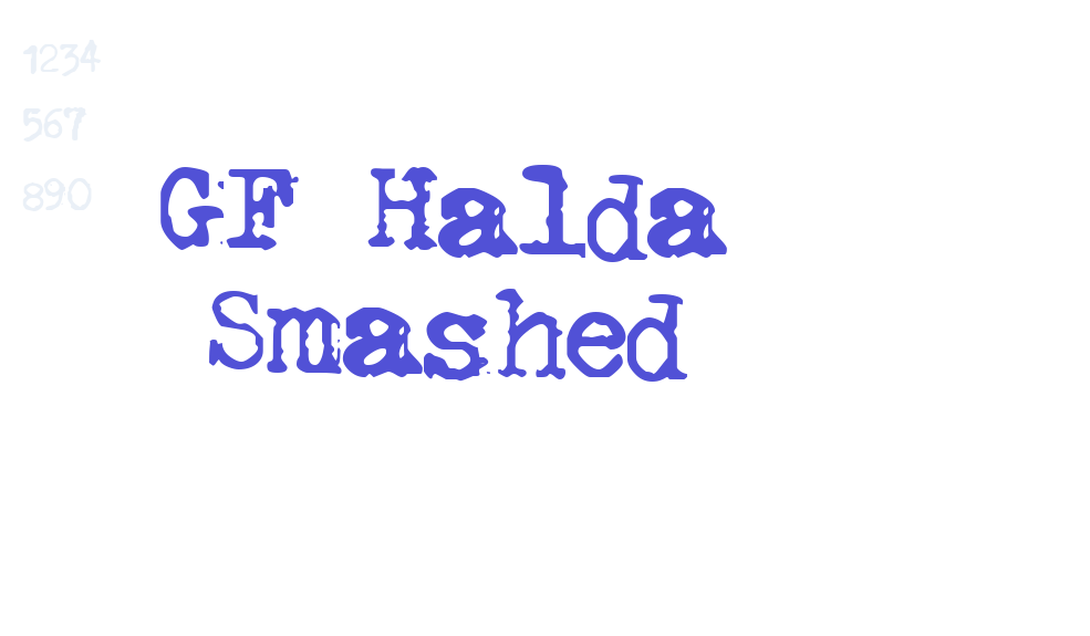 GF Halda Smashed-font-download