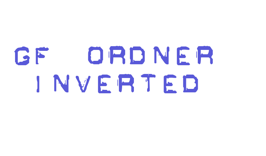 GF Ordner Inverted Font