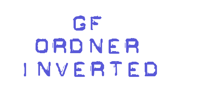 GF Ordner Inverted Font Download