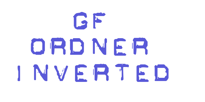 GF Ordner Inverted Font