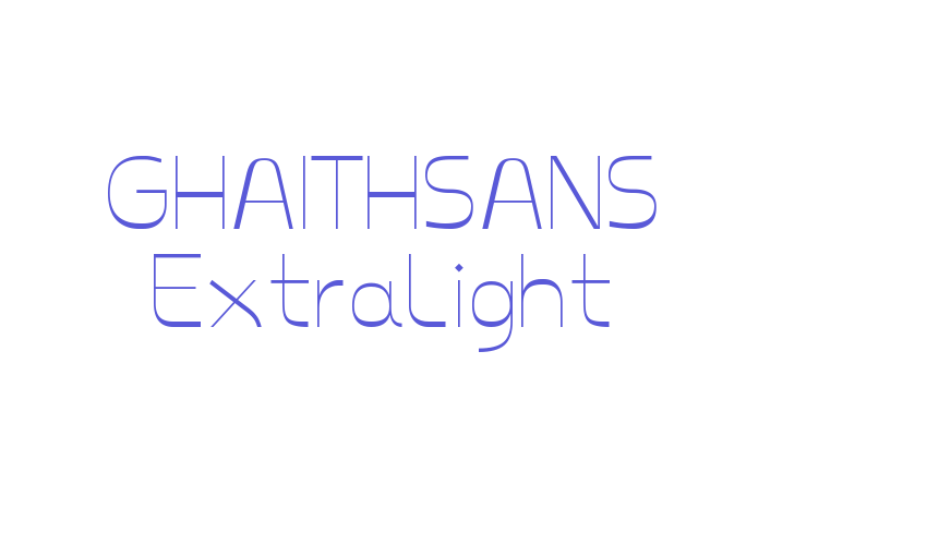 GHAITHSANS ExtraLight Font Download