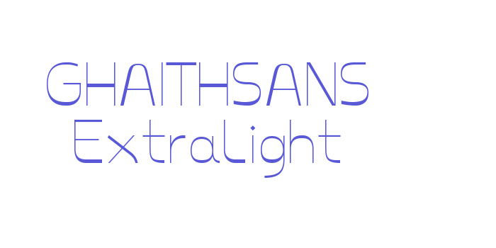 GHAITHSANS ExtraLight Font Download