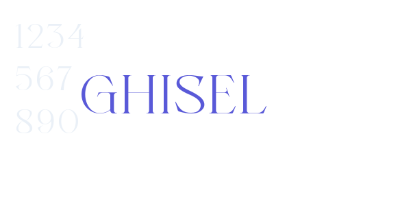 GHISEL font free