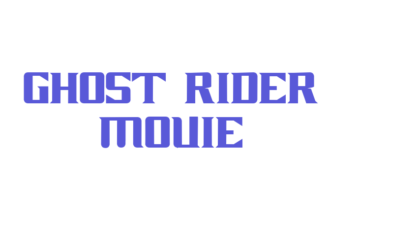 GHOST RIDER MOVIE Font