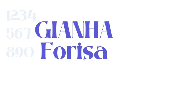 GIANHA Forisa font