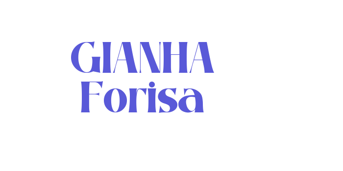 GIANHA Forisa Font Download