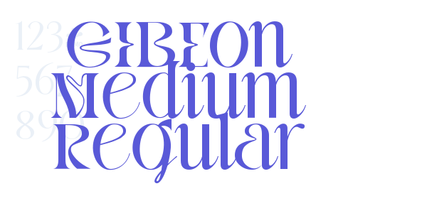 GIBEon Medium Regular font