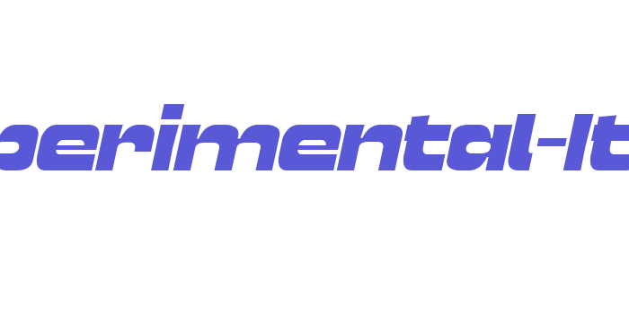 GINExperimental-Italic Font Download