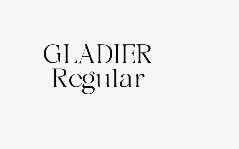 GLADIER Regular Font