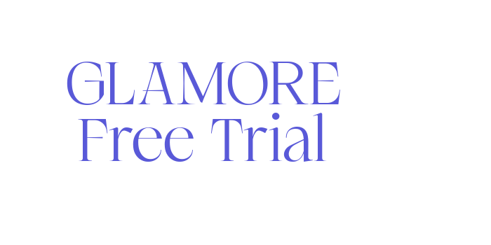 GLAMORE Free Trial Font Download