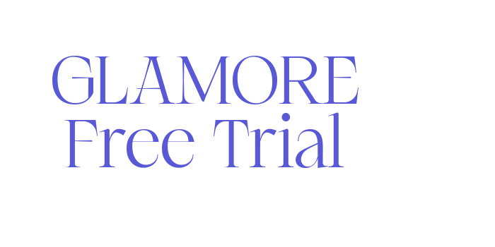 GLAMORE Free Trial Font