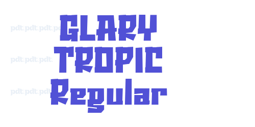 GLARY TROPIC Regular-font-download