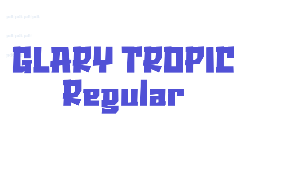 GLARY TROPIC Regular-font-download