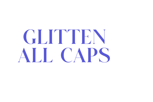 GLITTEN ALL CAPS Font