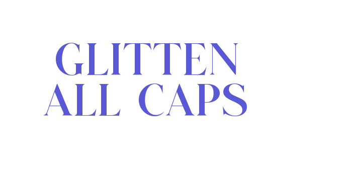 GLITTEN ALL CAPS Font Download