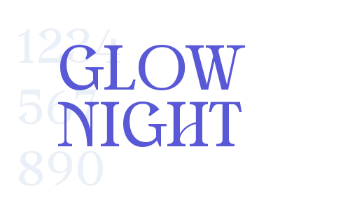 GLOW NIGHT Font Download