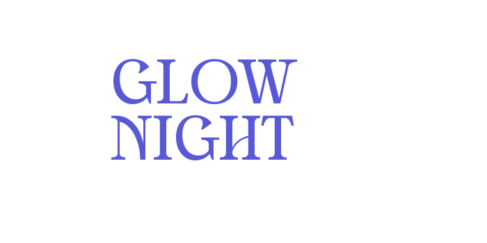 GLOW NIGHT Font Download