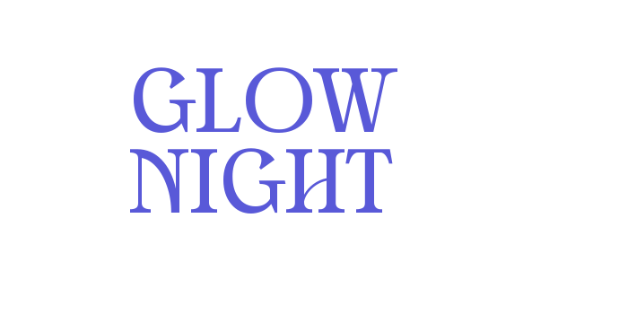 GLOW NIGHT Font