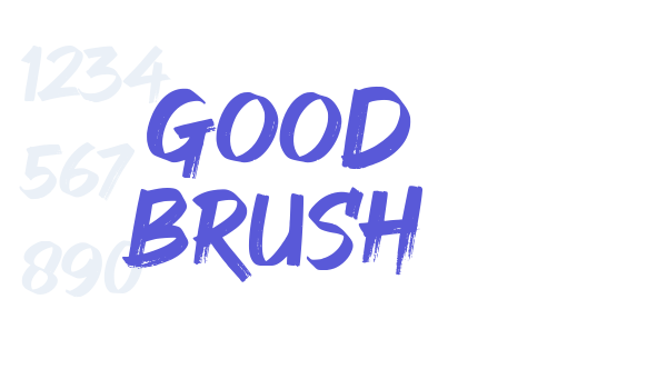 GOOD BRUSH font free